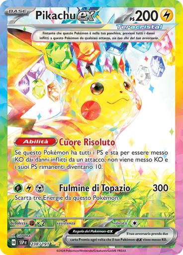 Pikachu-ex — Scintille Folgoranti