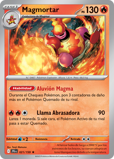 Magmortar (Reverse Holo)