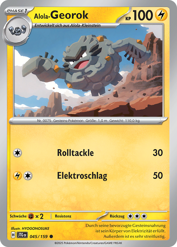 Alola-Georok (Reverse Holo)