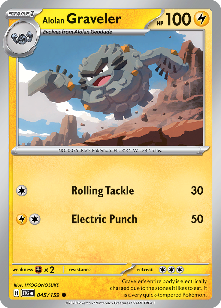 Alolan Graveler (Reverse Holo)