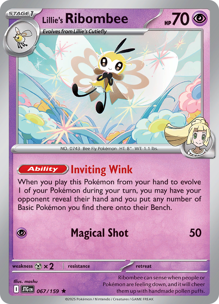 Lillie's Ribombee (Reverse Holo)