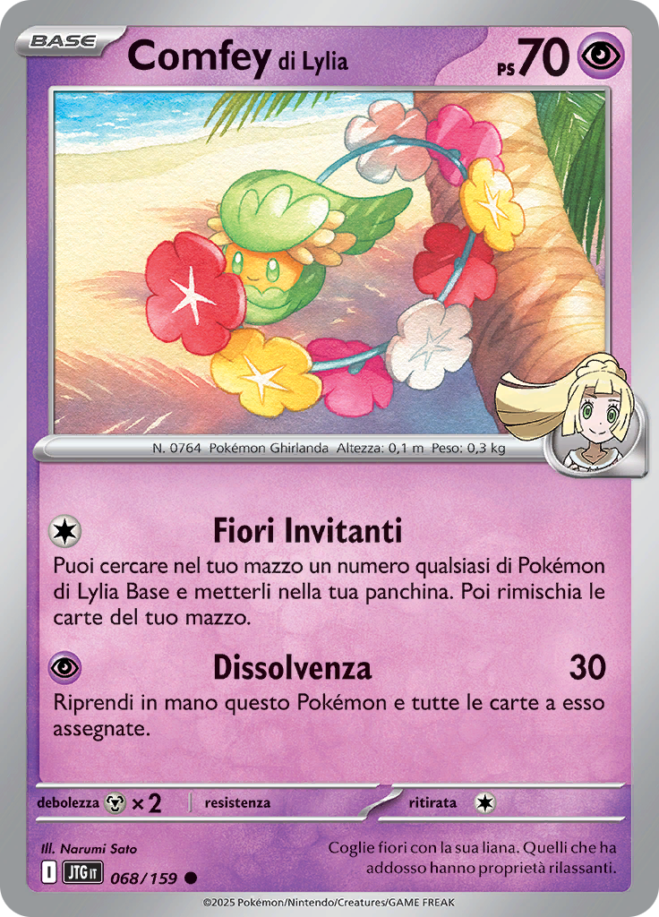 Comfey di Lylia (Reverse Holo)