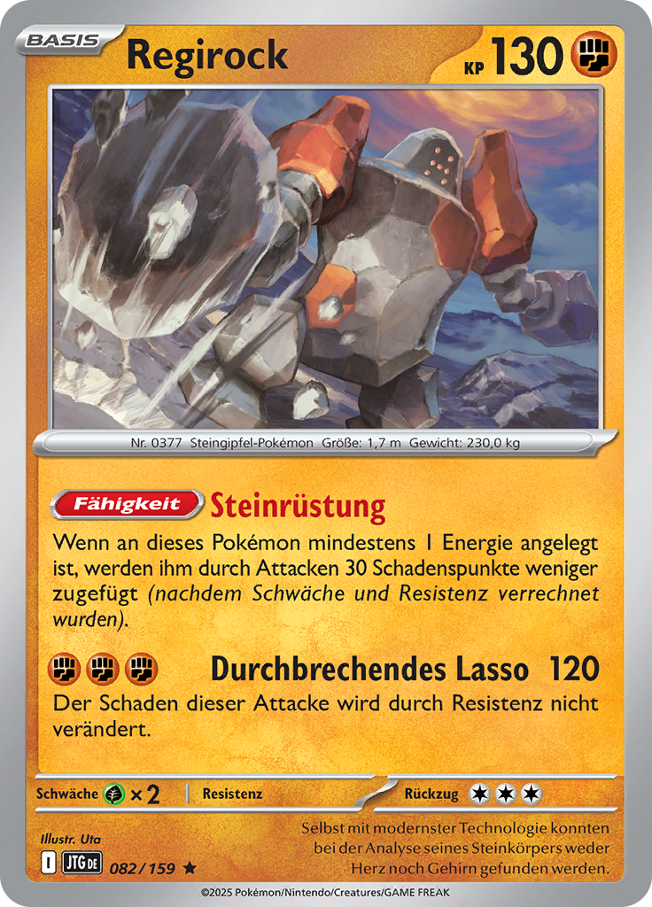 Regirock (Reverse Holo)