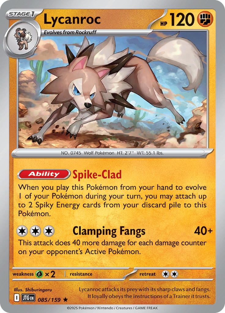 Lycanroc (Reverse Holo)