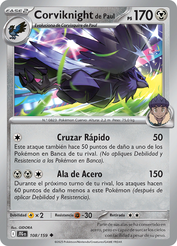 Corviknight de Paul (Reverse Holo)