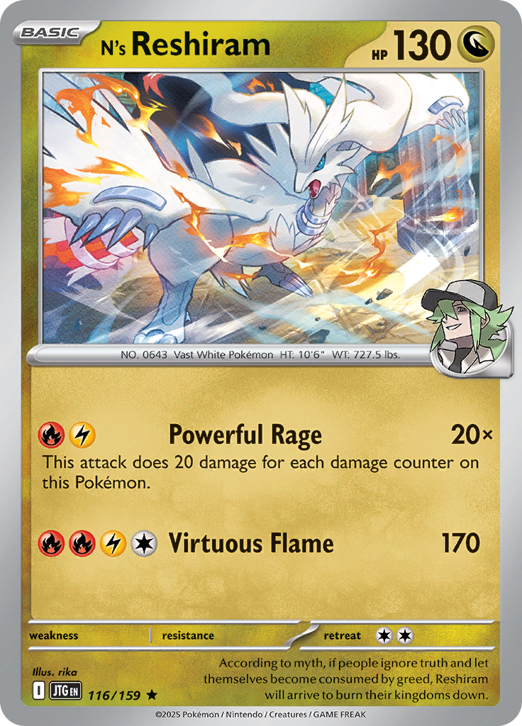 N's Reshiram (Reverse Holo)