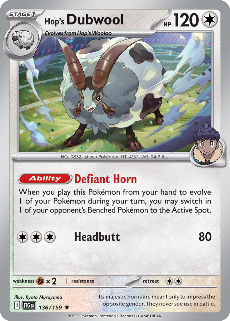 Hop's Dubwool (Reverse Holo)