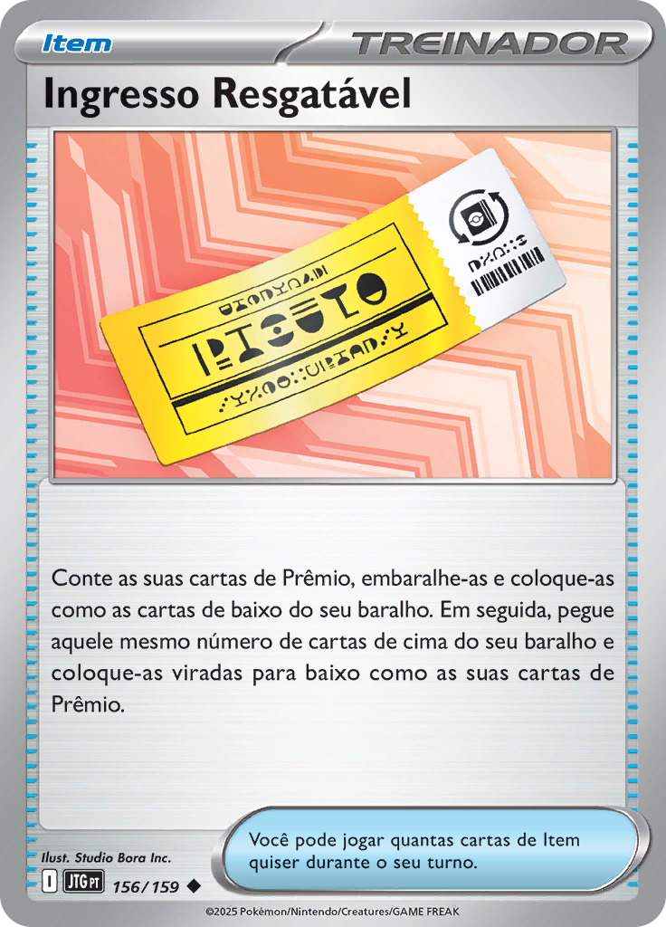 Ingresso Resgatável (Reverse Holo)