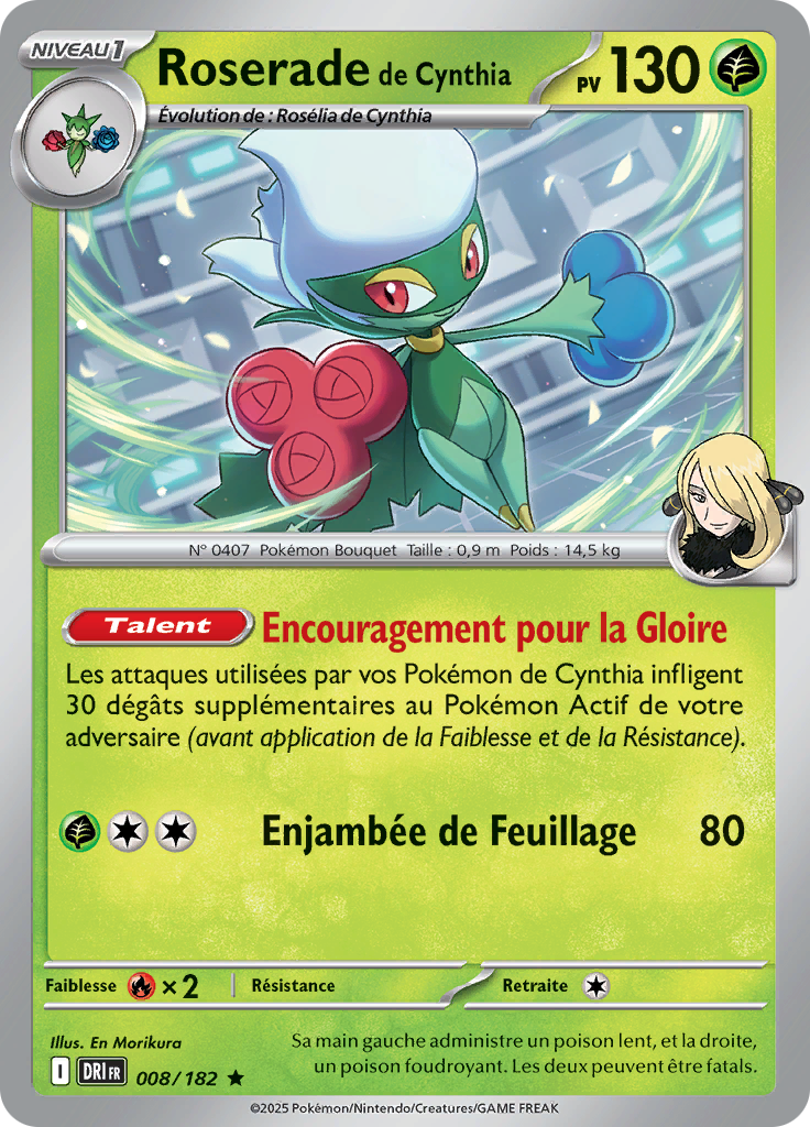Roserade de Cynthia (Reverse Holo)