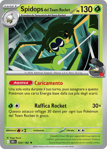 Spidops del Team Rocket (Reverse Holo)