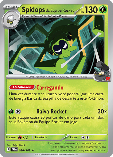 Spidops da Equipe Rocket (Reverse Holo)