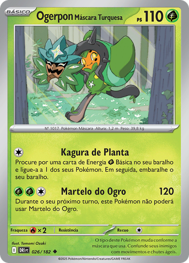 Ogerpon Máscara Turquesa (Reverse Holo)