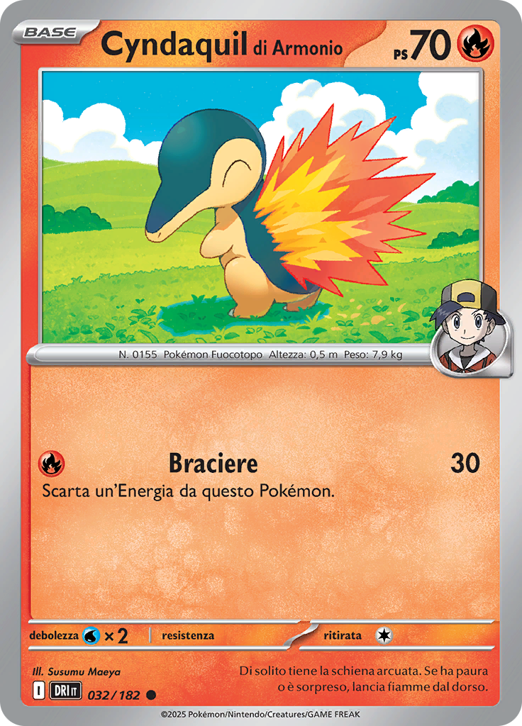Cyndaquil di Armonio (Reverse Holo)