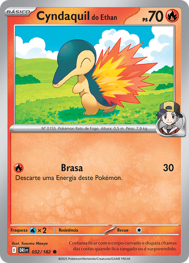Cyndaquil do Ethan (Reverse Holo)
