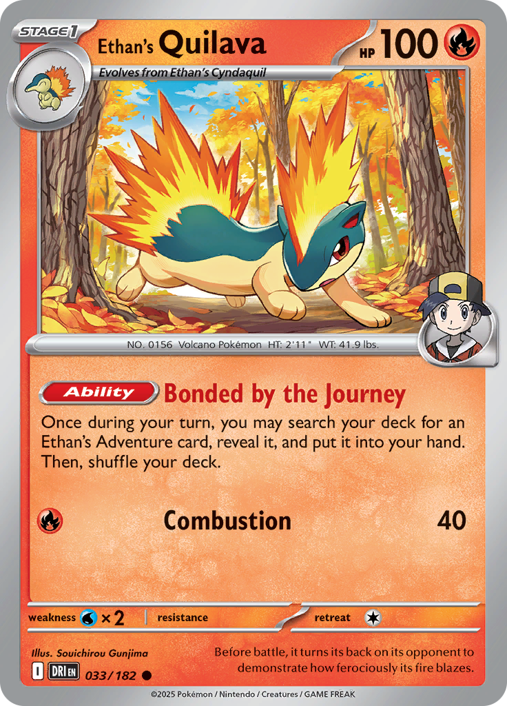 Ethan's Quilava (Reverse Holo)