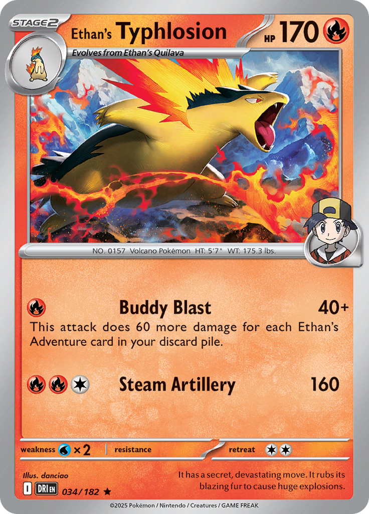 Ethan's Typhlosion (Reverse Holo)