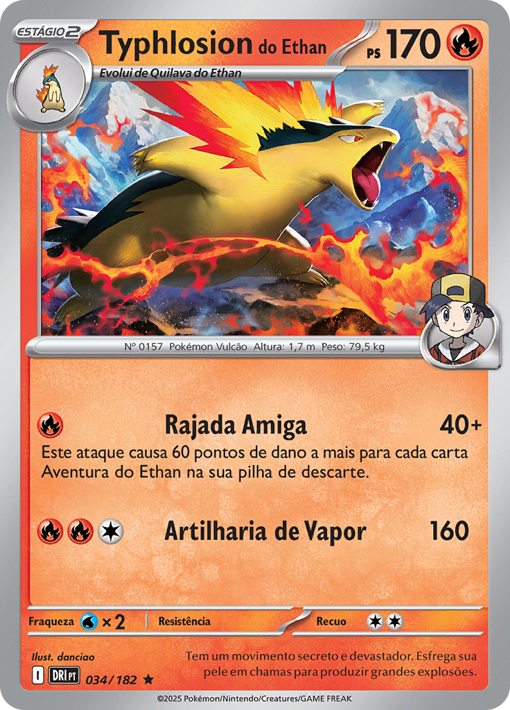 Typhlosion do Ethan (Reverse Holo)