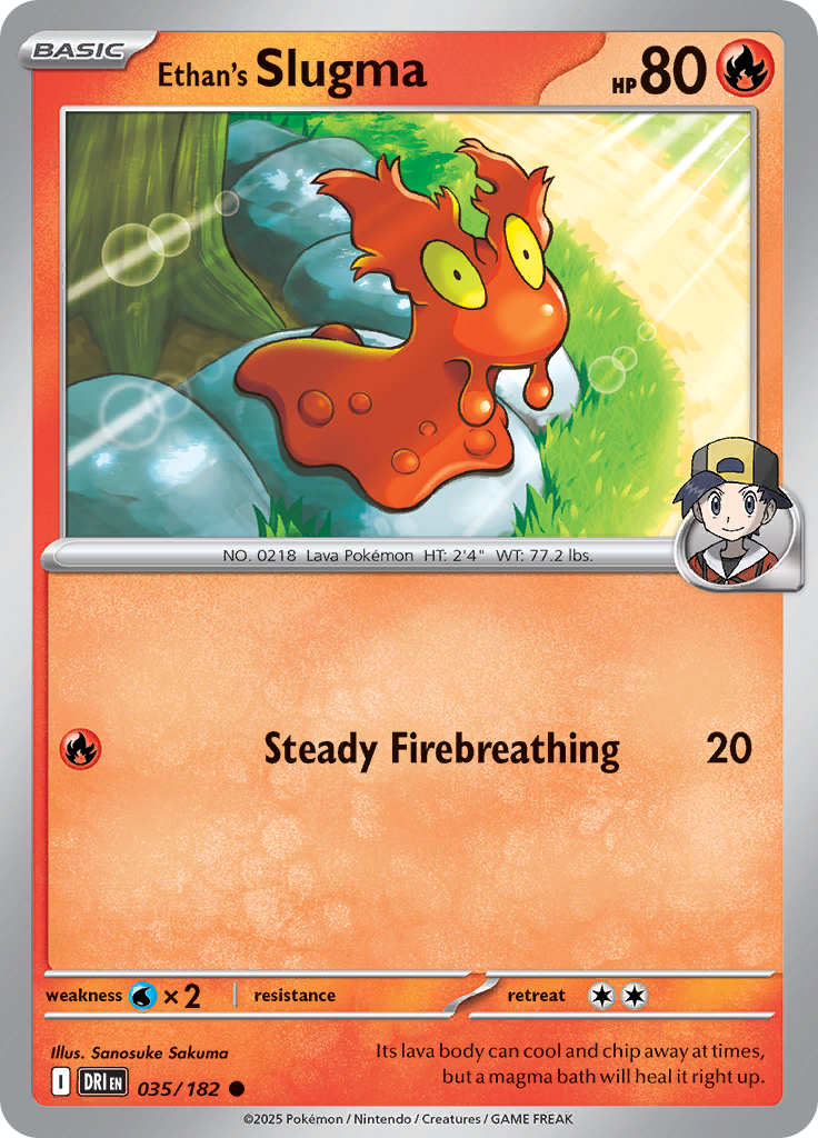 Ethan's Slugma (Reverse Holo)