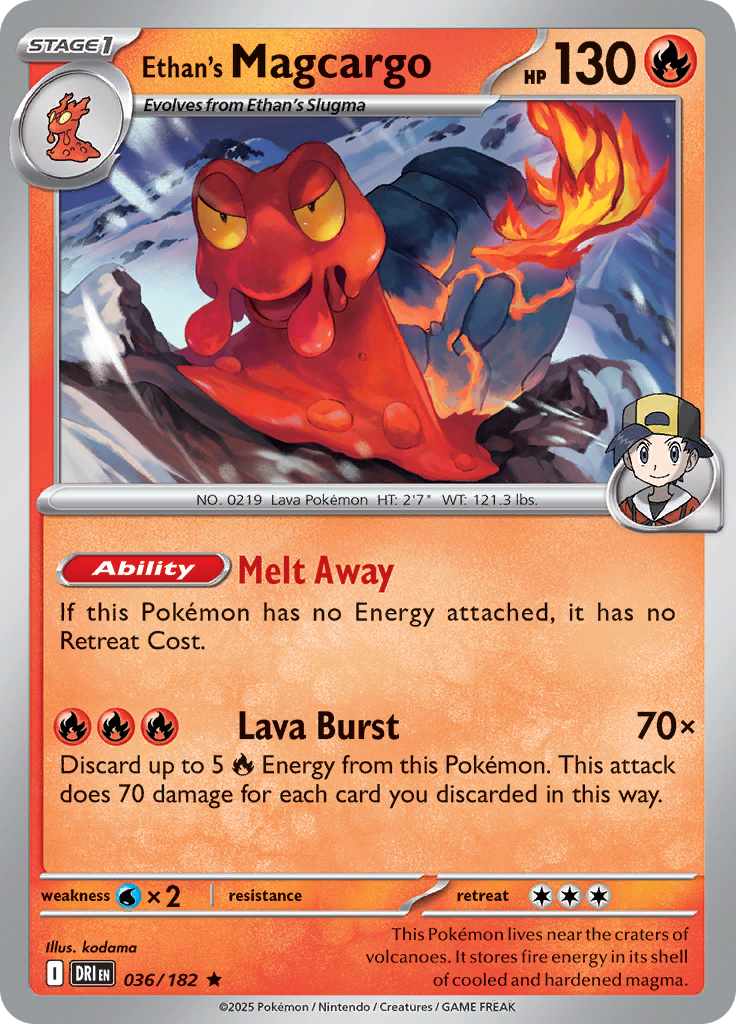 Ethan's Magcargo (Reverse Holo)