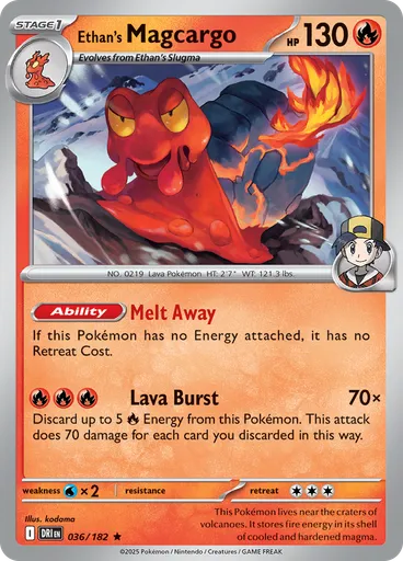 Ethan's Magcargo (Reverse Holo)