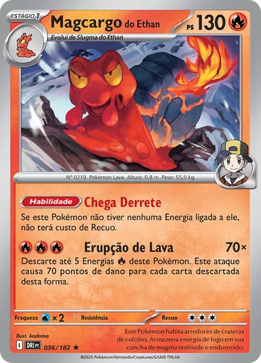 Magcargo do Ethan (Reverse Holo)