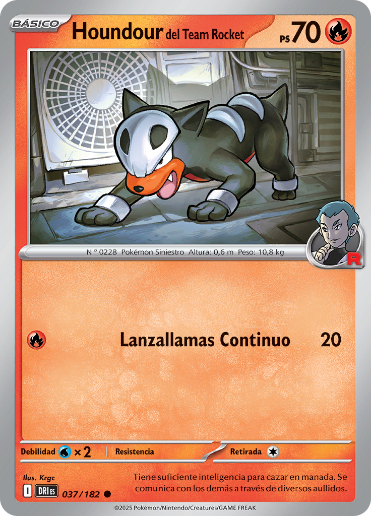 Houndour del Team Rocket