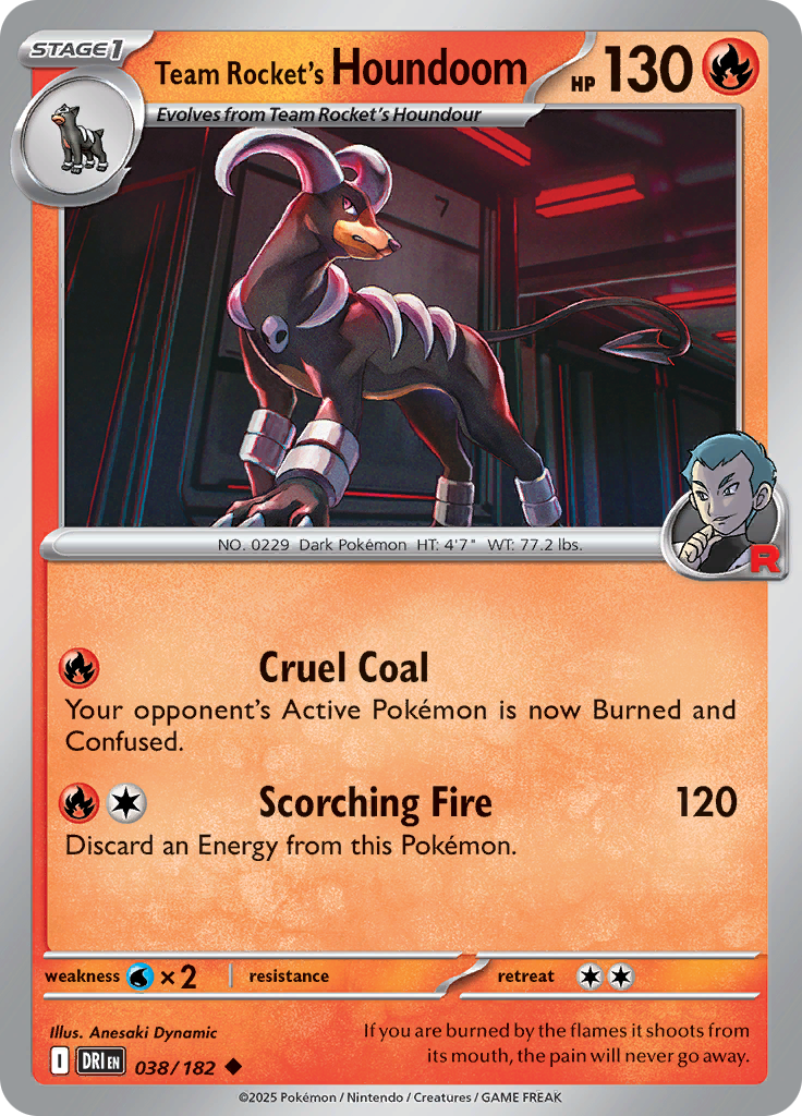 Team Rocket's Houndoom (Reverse Holo)