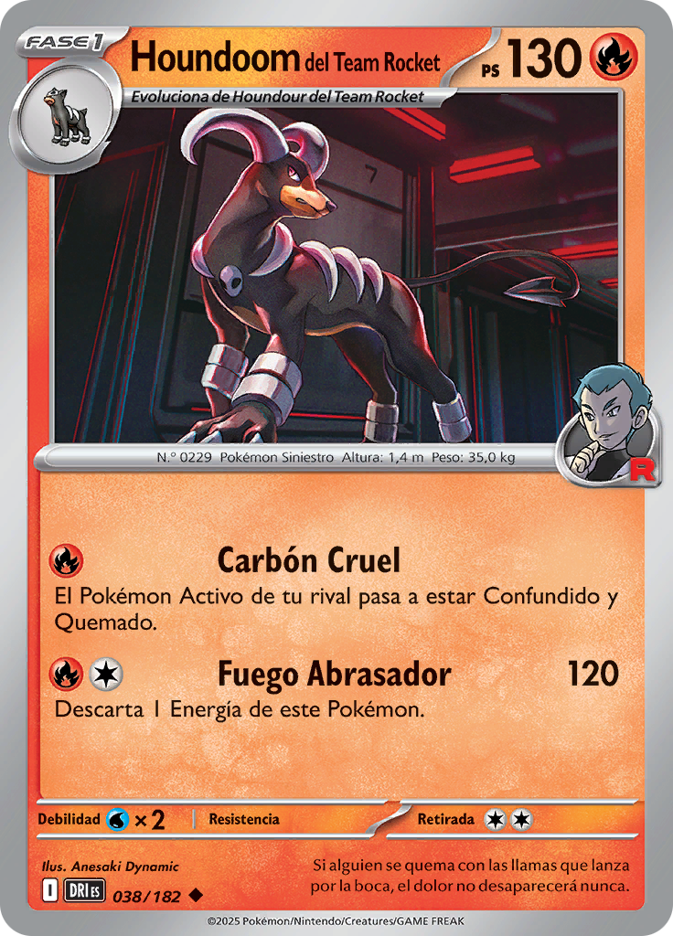 Houndoom del Team Rocket (Reverse Holo)