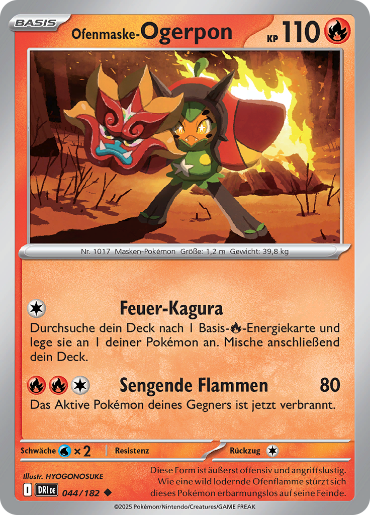 Ofenmaske-Ogerpon (Reverse Holo)