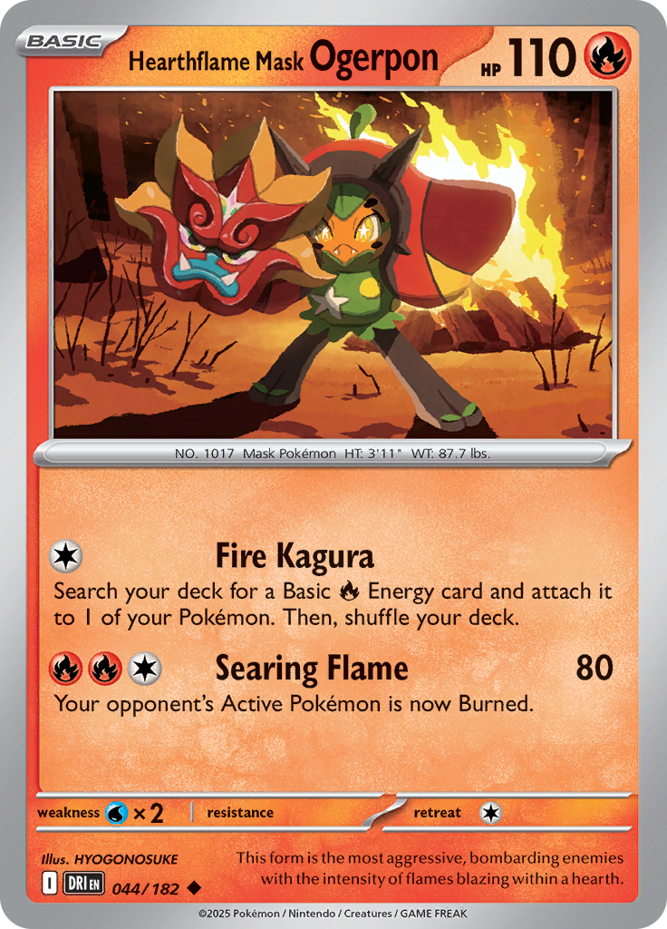 Hearthflame Mask Ogerpon (Reverse Holo)