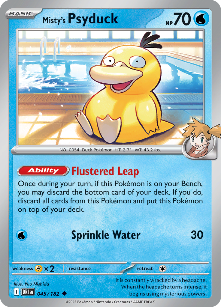 Misty's Psyduck (Reverse Holo)