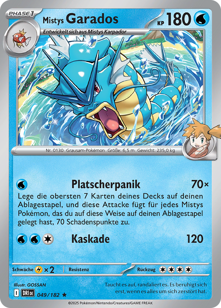 Mistys Garados (Reverse Holo)