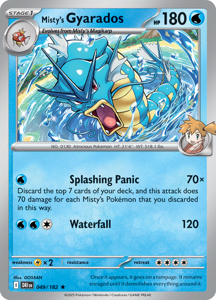 Misty's Gyarados (Reverse Holo)