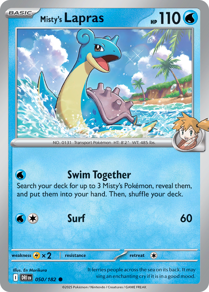 Misty's Lapras (Reverse Holo)