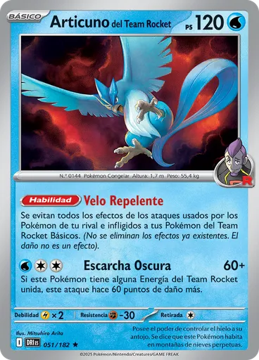 Articuno del Team Rocket