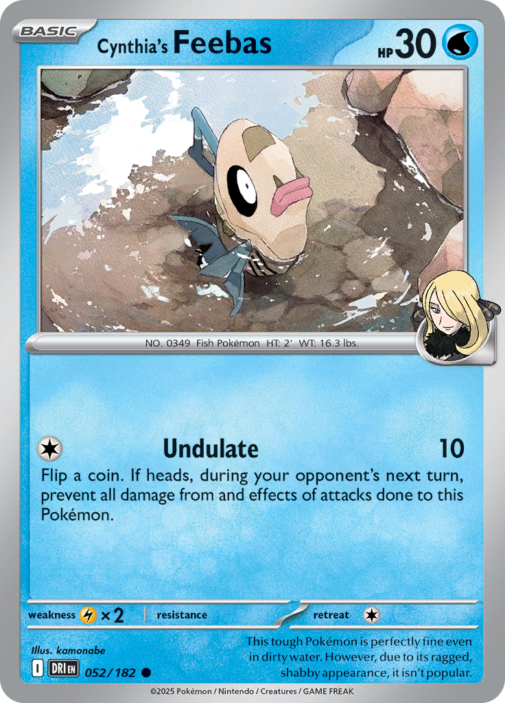 Cynthia's Feebas (Reverse Holo)
