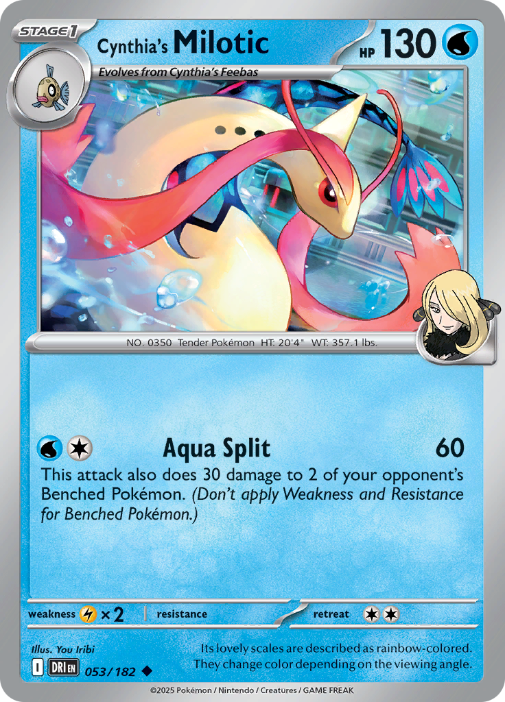 Cynthia's Milotic (Reverse Holo)