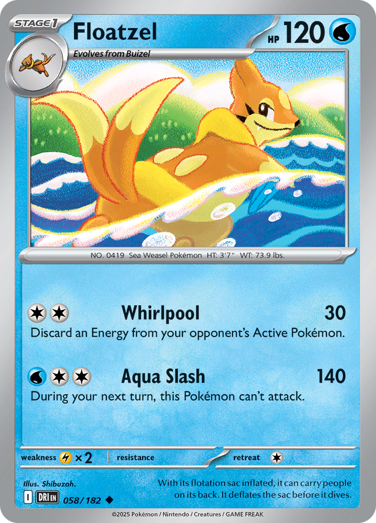 Floatzel (Reverse Holo)