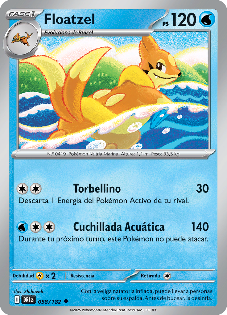 Floatzel (Reverse Holo)