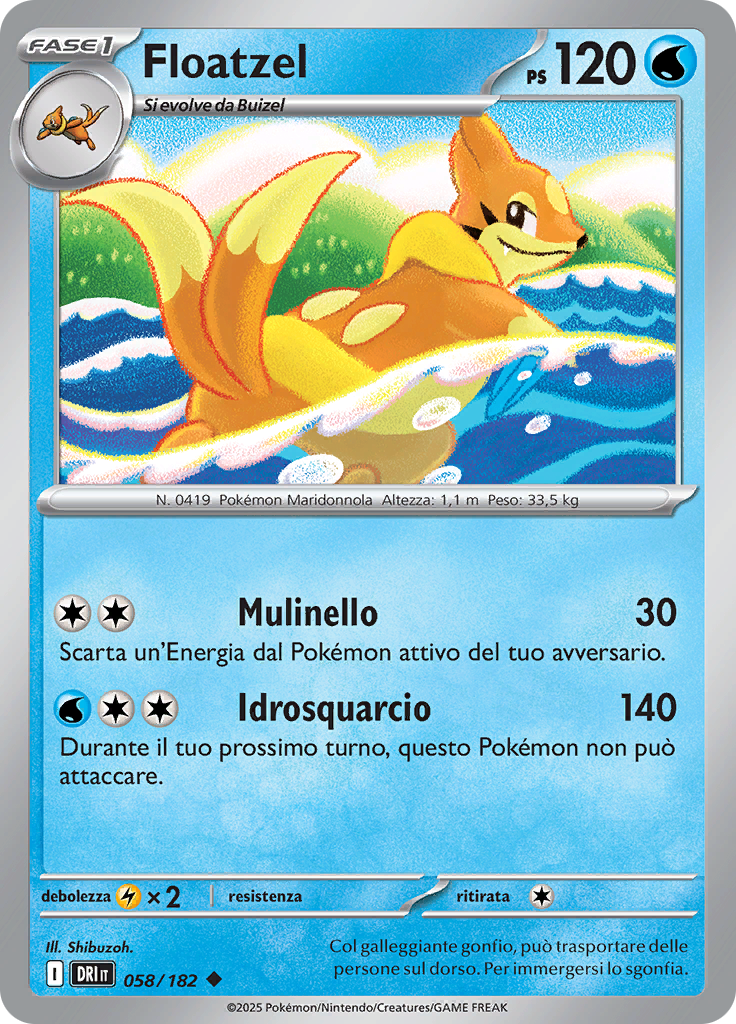 Floatzel (Reverse Holo)