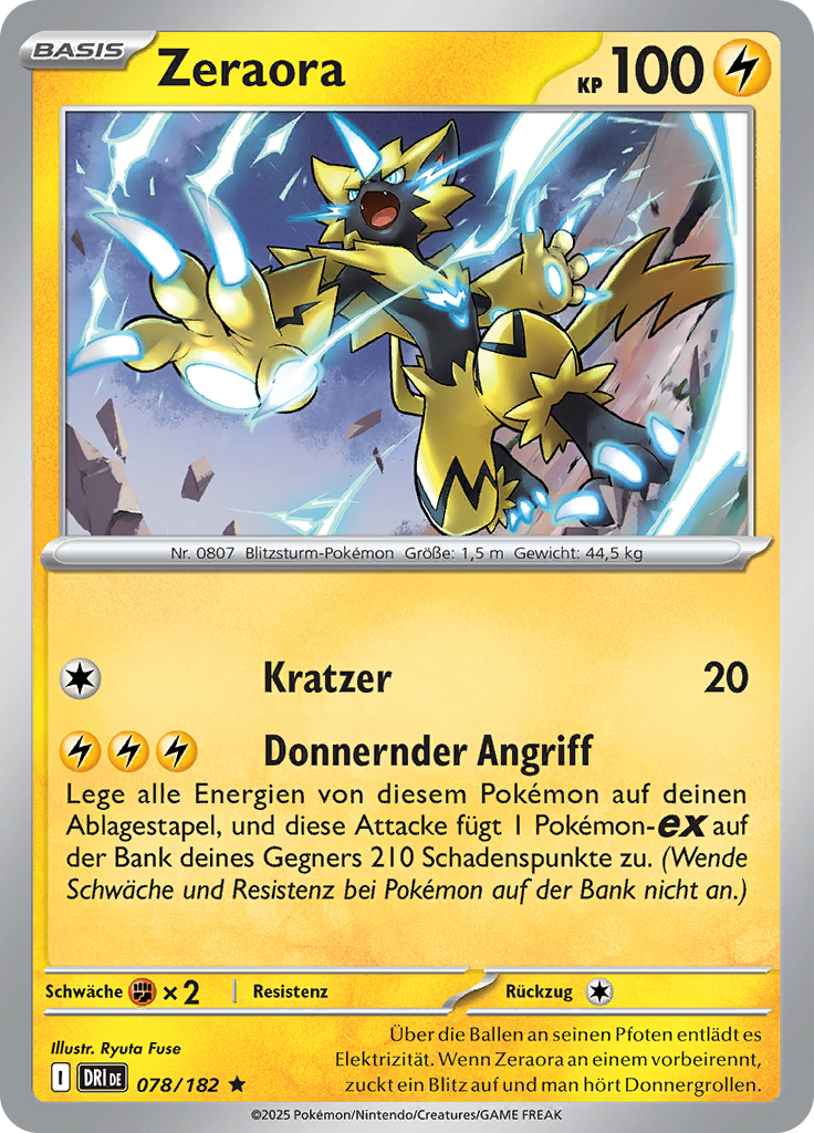 Zeraora (Reverse Holo)