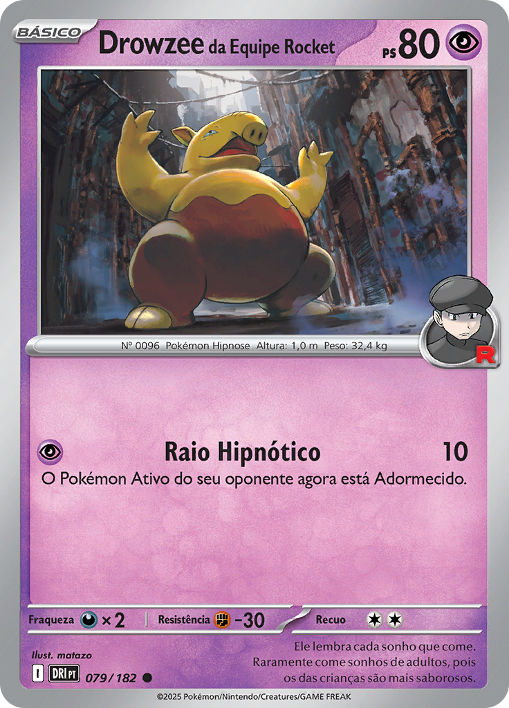 Drowzee da Equipe Rocket (Reverse Holo)