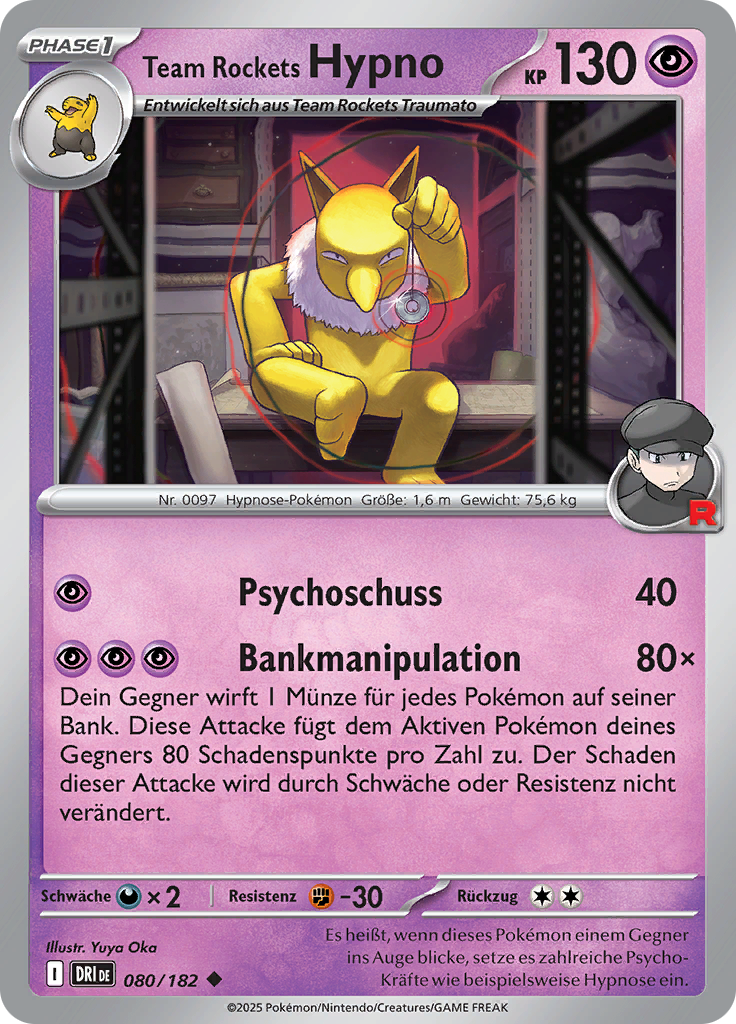 Team Rockets Hypno (Reverse Holo)
