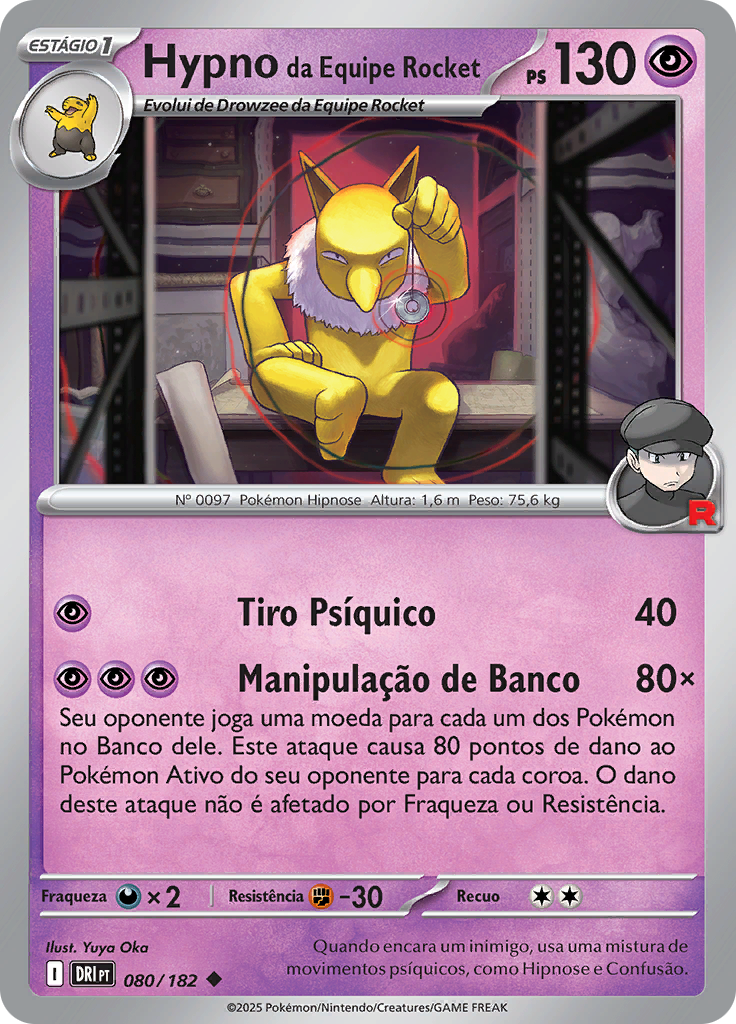 Hypno da Equipe Rocket (Reverse Holo)