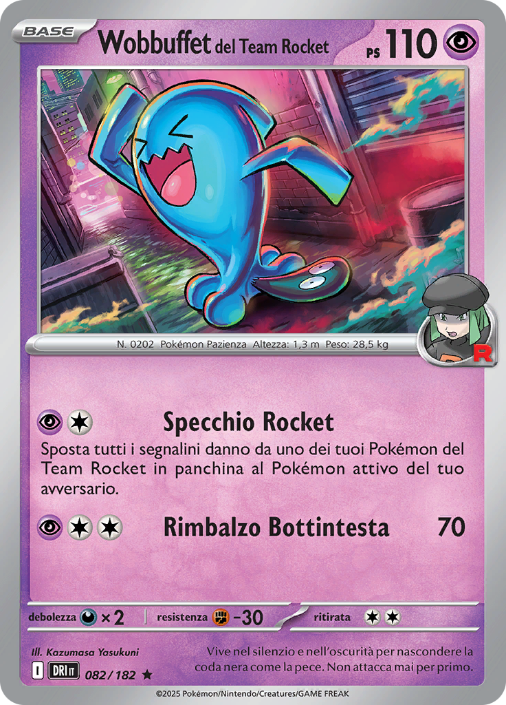 Wobbuffet del Team Rocket (Reverse Holo)