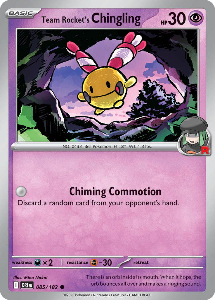 Team Rocket's Chingling (Reverse Holo)