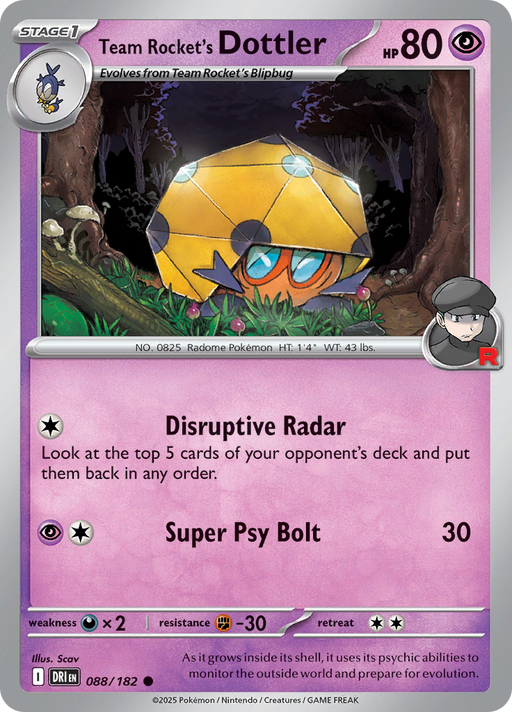 Team Rocket's Dottler (Reverse Holo)