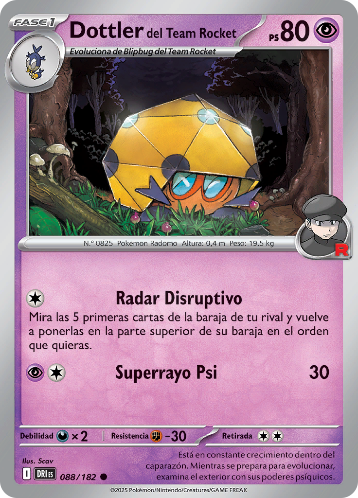 Dottler del Team Rocket (Reverse Holo)