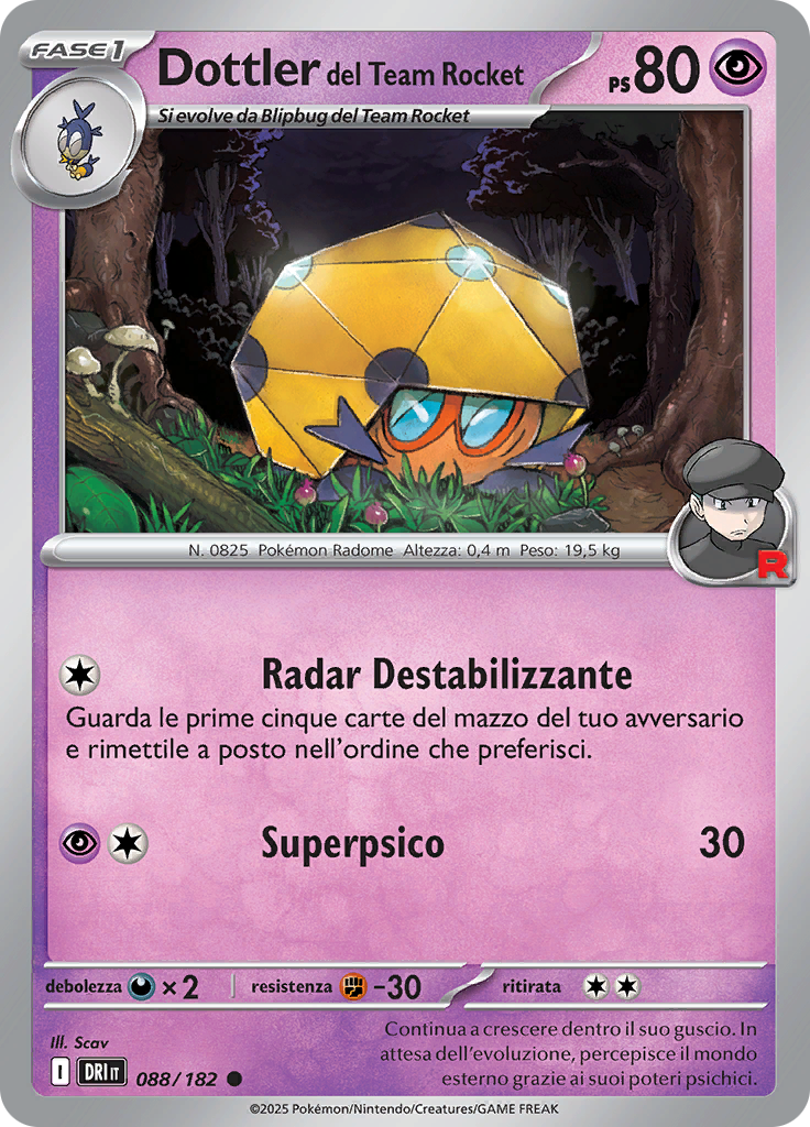 Dottler del Team Rocket (Reverse Holo)