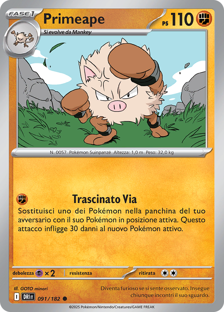 Primeape (Reverse Holo)